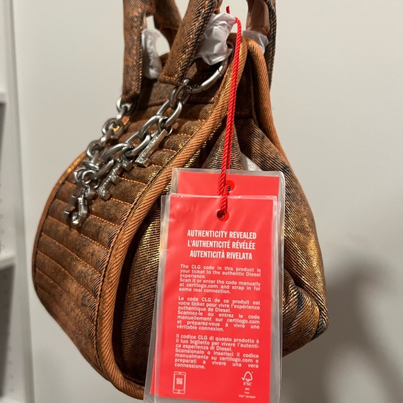 Diesel D-Vina Shoulder Bag Denim - Picture 5 of 8